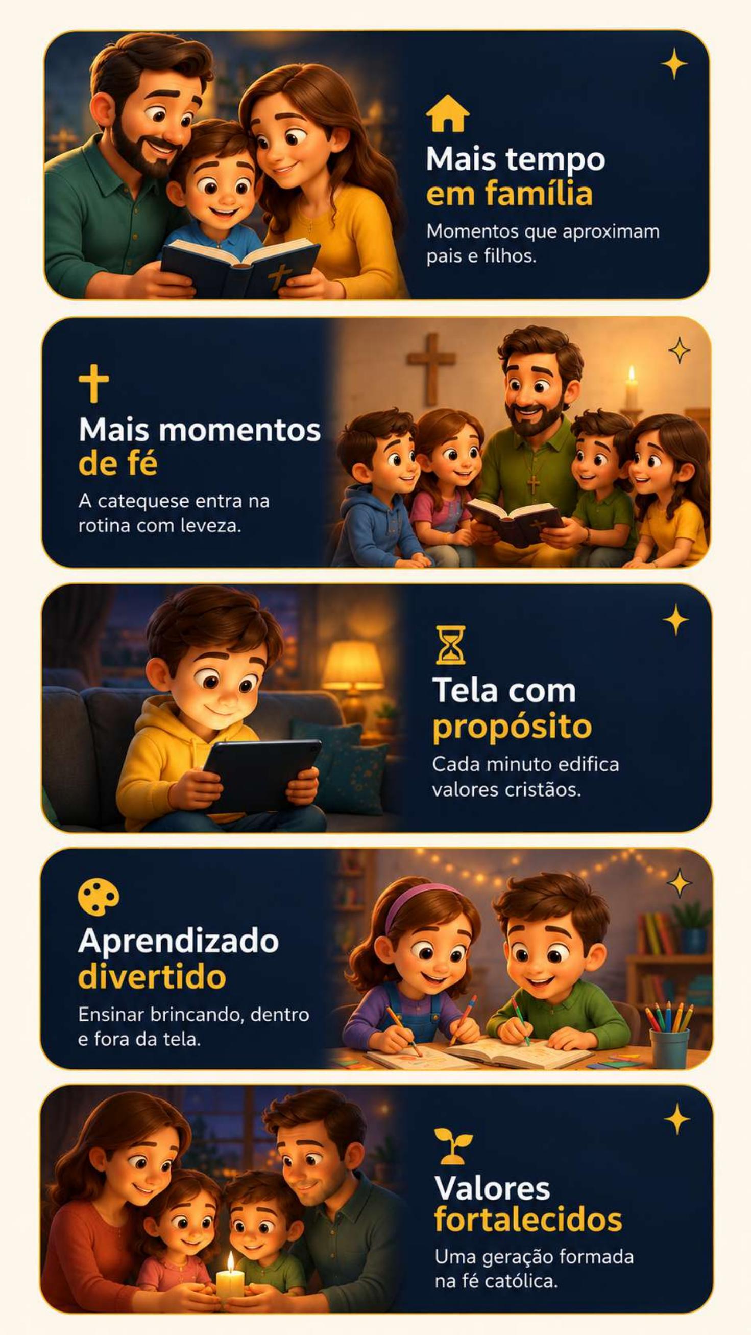 Mais tempo em família — Sementinhas